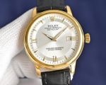 Rolex Datejust 8215 Movement 40mm 316L Steel Yellow Gold Case 100m Waterproof White/Gold Face Watch
